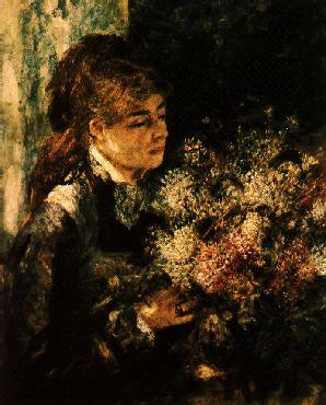Pierre Renoir Woman with Lilacs Germany oil painting art